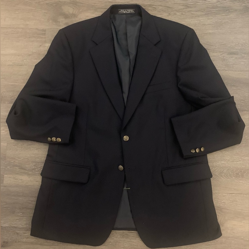 CROSS & WINSOR Black Blazer w Pewter Buttons